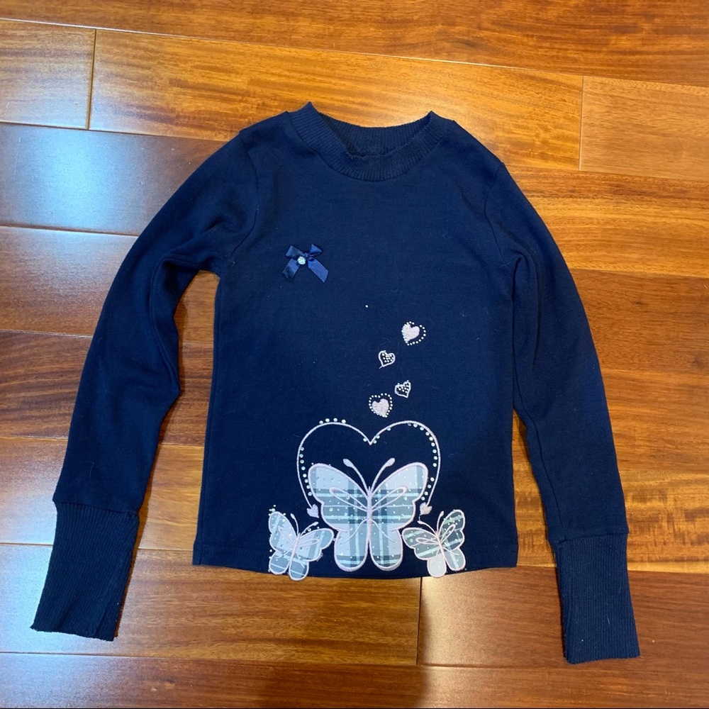 Girls embellished light sweater